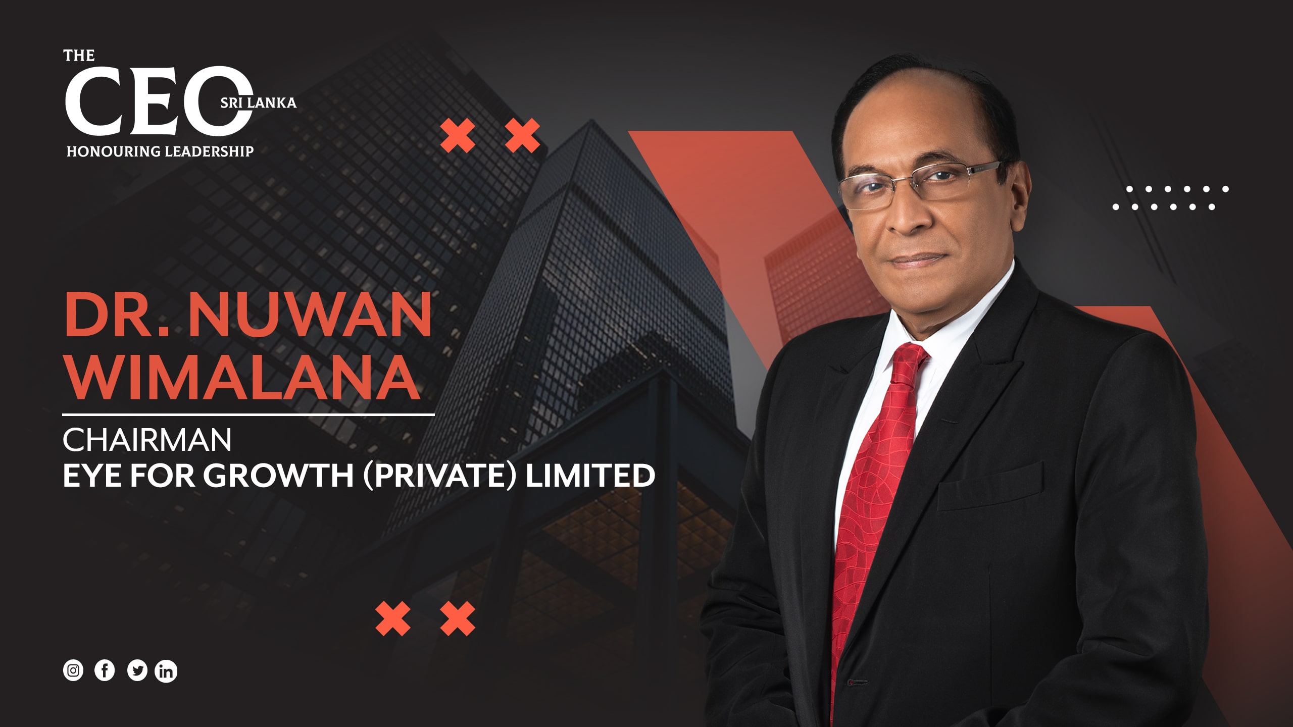 DRIVING BUSINESS TRANSFORMATIONS AMID THE ECONOMIC CRISIS – CHAIRMAN OF EYE FOR GROWTH (PRIVATE) LIMITED, DR. NUWAN WIMALANA