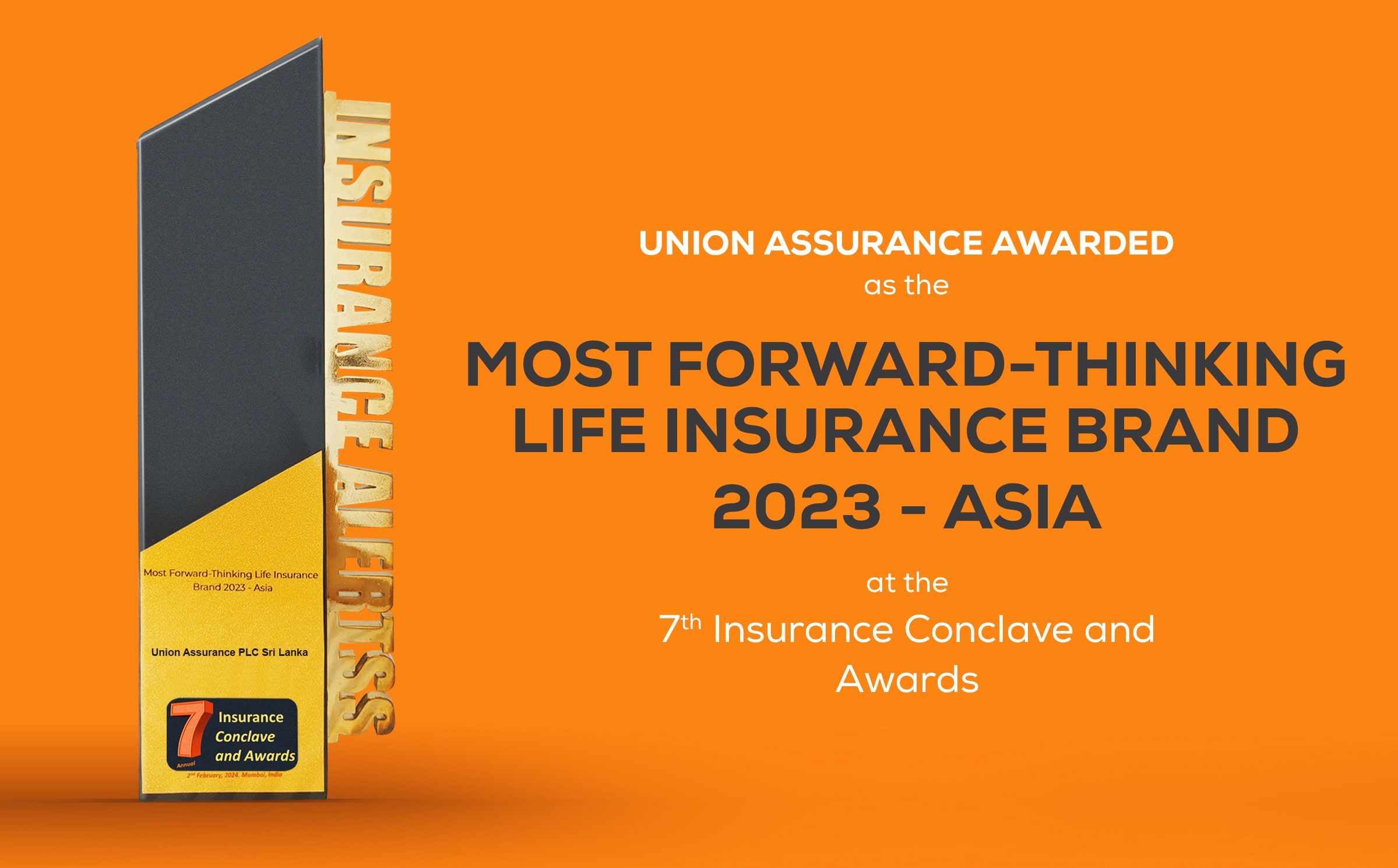 Union Assurance is Recognized as Asia’s Most Forward-Thinking Life Insurance Brand